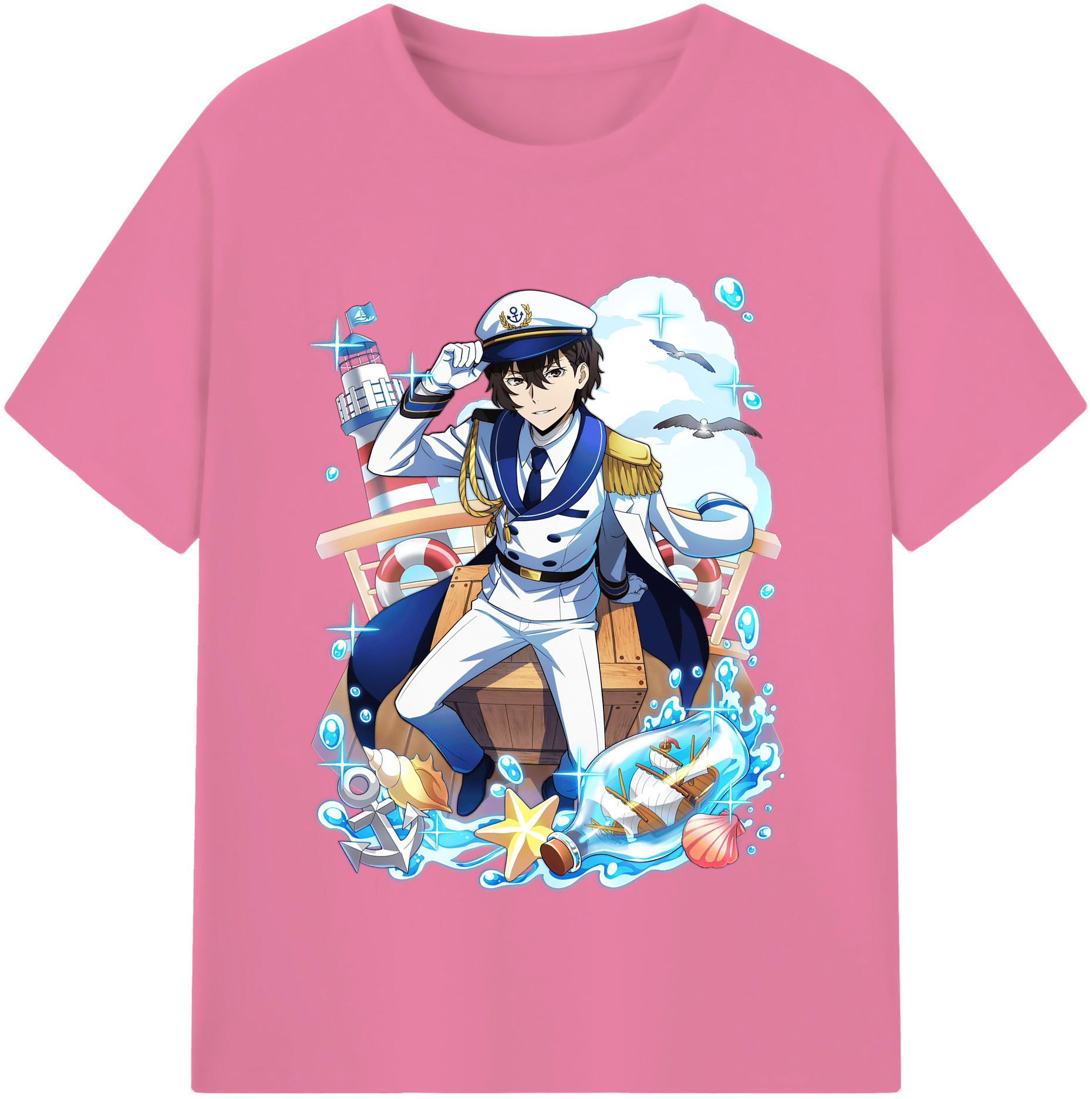 （画像用） 文豪ストレイドッグス Bungo Stray Dogs 綿100％半袖Tシャツ（フロントプリント）